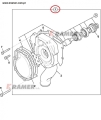 02/202480 Pompa wody ;w maszynach JCB z silnikiem Perkinsa TIER2 seria RE RG Uszczelka w komplecie ; Water pump/ Wasserpumpe/ водяной насос/ pompa dell'acqua/ pompe a eau.
