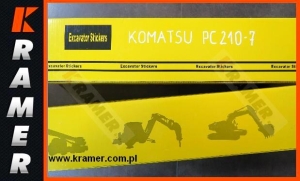 Naklejki Komatsu PC210-7 komplet