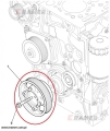 Koło pasowe wału JCB 3CX 4CX     320/03143 шкив коленчатого вала/ Shaft pulley/ Wellenscheibe/