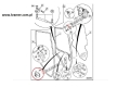 Zamek blokady drzwi bocznych JCB 3CX 4CX P21  331/31071 ; Catch, window lockback/ Seitenfenster Griff/ Фиксатор бокового стекла