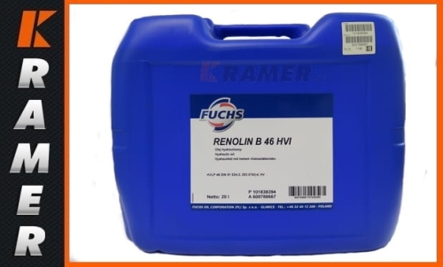 Olej hydrauliczny FUCHS Renolin B 46 HVI 20L  600788667  Hydraulic Oil / Olej hydrauliczny