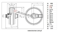 Koło napinające O&K RH4F, RH5, RH6 TM.90.54.00 Idler / Leiträder / Натяжное колесо / Ленивец / Láncfeszítő kerekek / Ruote anteriori / Vodeci tockovi / Roue folle 