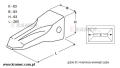 YN61B01006F1RC KTS  YN69B00008F1RC Ząb Kobelco SK200-6/8 kuty Tooth Tip