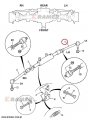 Drążek kierowniczy JCB 4CX 3CX SUPER     128/13949; Tie rod group LH / Link Spurstange/Рулевая тяга.