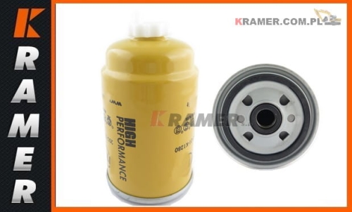203-01-K1280 Filtr paliwa stosowany w maszynach KOMATSU PW170-5  WB97S-5  WB93R-5  WB97R-5  WH713-1  WH609-1  WB91R-5; Filtr paliwa/ Fuel filter/ Kraftstofffilter/ Топливный фильтр/ Filtro del carburante/ filtre à carburant.