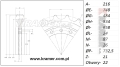 Koło napędowe Hitachi ZX330 ZX350 ZX360 1033163 ; Sprocket/ Turas/ Kettenräder/ Antriebsräder/ звёзды/ Pignon/ Lánckerekek/ Rueda cabilla/ Ruota motrice/ Drivhjul/ Vetopyörät/ Dzenoša zvaigzne/ Žvaigždes/ Hnací kola/ veotähikud.