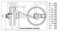 Koło napinające Kobelco SK300 kpl. 24100N3099F4 Idler / Leiträder / Натяжное колесо / Ленивец / Láncfeszítő kerekek / Ruote anteriori / Vodeci tockovi / Roue folle.