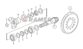 Wałek ataku z kołem VOLVO BL60 BL61 BL70 11709287