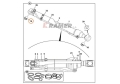 Tuleja JCB JS120 JS140 siłownika DIPPER 550/43355;  Tuleja/ Bushing/ Buchse/ втулка/ Baccola/ Douille.
