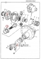 Łożysko JCB wałka ataku 907/09000; Bearing/ Lager/ подшипник/ rotolamento/ Roulemen