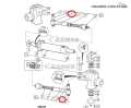 453/23401  448/17901 Końcówka drążka kierowniczego JCB ładowarki 535 526 530 533 535 537 540 541 Arm, Steer Link / Наконечник рулевойтяги / Arm, styrlänk / Rameno, táhlo řízení / Svira, stūres šarnīrsavienojums / Важіль, рульова тяга /