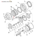 Set redukcyjny zwolnicy JCB 8080  20/951291  RV Gear Assembly