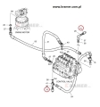 2549-9112  Czujnik ciśnienia DOOSAN DX DAEWOO SOLAR  Pressure sensor / switch / Датчик давления