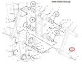 0875845 087-5845  Sworzeń wysięgu CAT EL200B 318 319 320 321 322 325 330 345 Pin / Палец / csap / bolt / stift /