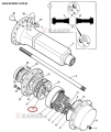 Koło centralne piasty JCB 3CX / 4CX     450/12702 Carrier annulus Carrier annulus Главная шестерня ступицы