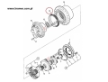 Uszczelnienie napędu JCB JS130 JS260 koparki  05/903811  Seal assembly/  Sealing/Seal Ring/ Dichtung/ САЛЬНИК/ Уплотнение/печать/ étanchéité.