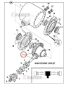 458/20672 453/00900 458/70035 Wałek ataku z kołem talerzowym 11/37 T JCB 3CX 4CX ŁADOWARKI JCB главная пара в задний мост экскаватора-погрузчика /