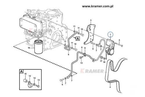 Pompa paliwa VOLVO EC210B BL61 EW145  20917999; Pompa paliwa/ Fuel pump/ Kraftstoffpumpe/ Топливный насос/ Pompa del carburante/ Pompe a essence.