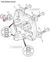 Nakrętka JCB 3CX 4CX hydroklapy 826/00820