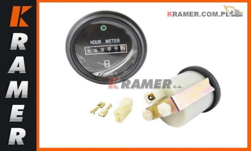 000006161 Uniwersalny licznik motogodzin do zastosowań w maszynach budowlanych 
Do zastosowań w maszynach z instalacją od 12 - 30V Spidometras / gauge tacho / pocitadlo motohodin / otáčkomer / Счётчик моточасов