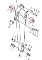 Tuleja wysięgu Komatsu PC150 PC200 PC250 PC400     21K-70-12161; Tuleja wysięgu/ Outreach bushing/ Outreach-Buchse/ Выступающая втулка/ Boccola di sbraccio/ Douille d'extension.