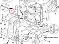 Sworzeń pionowy obrotu konika JCB 2CX; dł.215mm;Nr.kat- 811/90370; Boom swing cylinder pin/ Ausleger-Schwenkzylinderstift/ Стержень цилиндра качания стрелы/ Perno cilindro oscillante braccio/ Axe de vérin de pivotement de flèche.