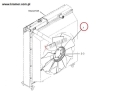 Wentylator śmigło chłodnicy CAT 320D 323D 321D 2459343  ; Wentylator/ Cooling fan/ Lüfter/ Крыльчатка вентилятора охлаждения двигателя/ Ventilatore/ Ventilateur.