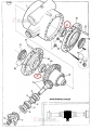 Łożysko na kosz dyferencjału JCB 3CX 4CX 907/50100; Bearing/ Lager/ подшипник/ rotolamento/ Roulemen