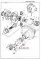 907/09100; Łożysko wałka ataku JCB 3CX 4CX; Bearing/ Lager/ подшипник/ rotolamento/ Roulemen