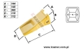 2713-1236  27131236  ETE1984 Ząb łyżki standardowy DOOSAN DAEWOO DEVELON DX420 DX500 DH420 DH500  adapter 2713-1273 27131273 Sworzeń 6Y8558 2705-1034 Zabezpieczenie 8E5559 2114-1931 Tooth / zahn / Tip / Diente / ЗУБ / Зубья / зуб типакула
